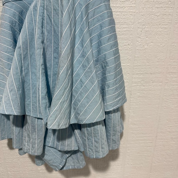 NWOT Windsor The Perfect Striped Bow Ruffled Romper size S - Picture 5 of 12